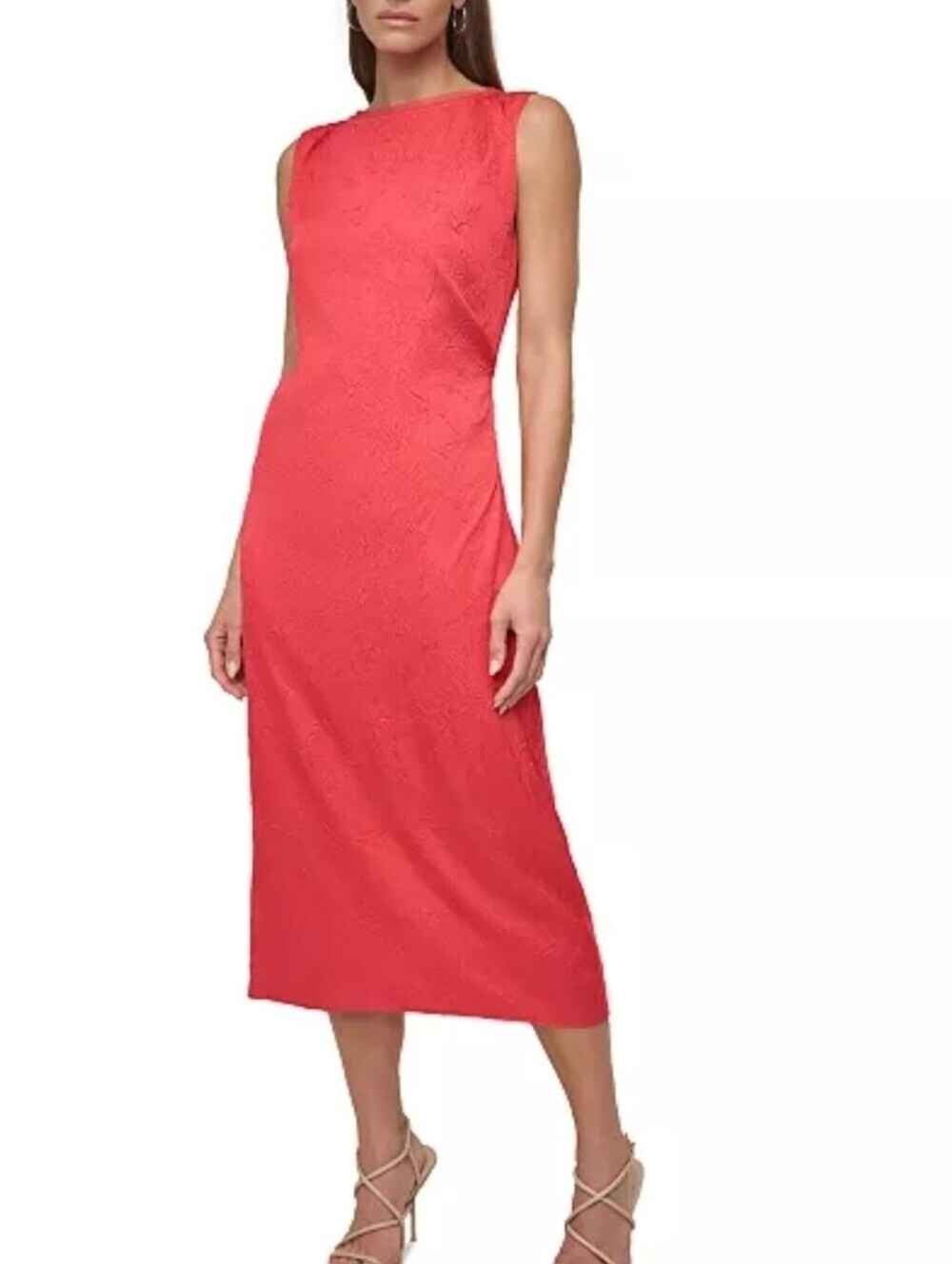 DKNY Women's Boat-Neck Sleeveless Sheath Dress Size 12